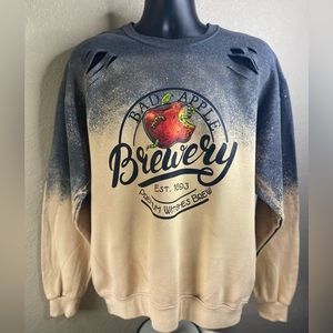 Bad Apple Brewery custom sweater NWT